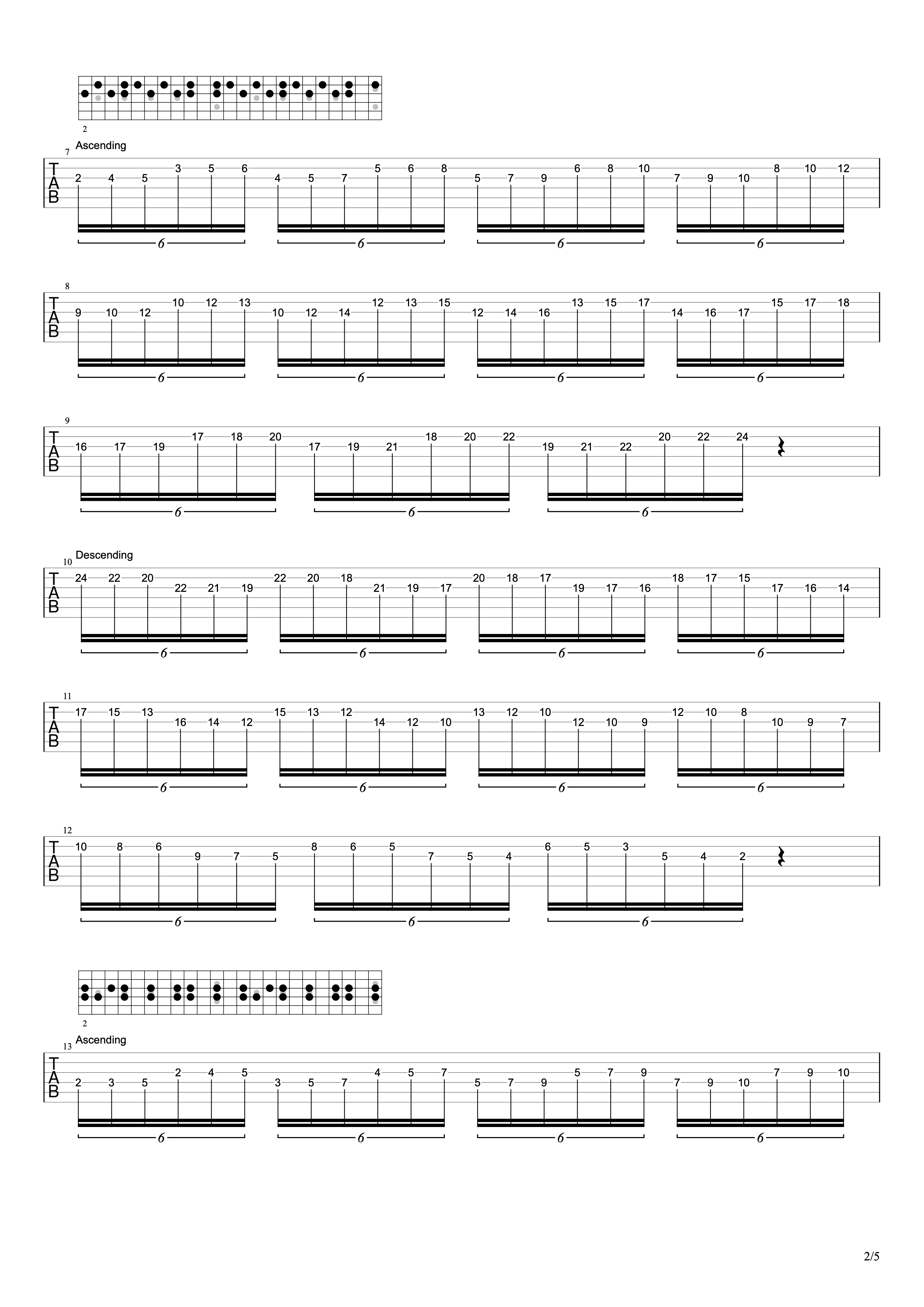 Two-string shapes, page 2