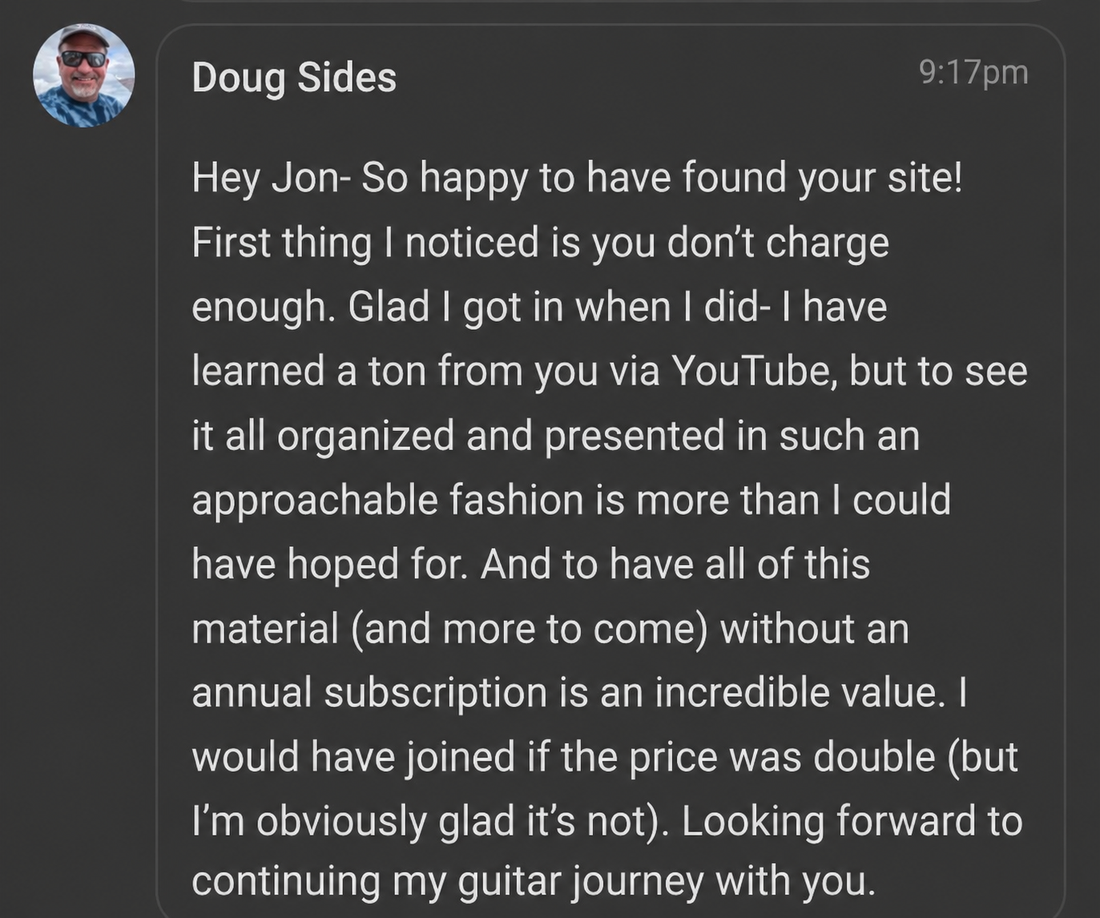 Message from member Doug Sides: the first thing I noticed is you don't charge enough, to have all of this material without an annual subscription is an incredible value, I would have joined if the price was double