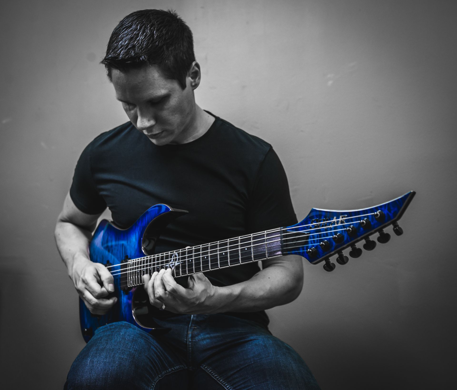 Jon Bjork playing guitar